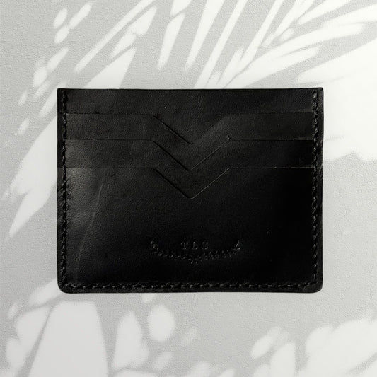 TLS V-Cut Cardholder 'Leather Black'