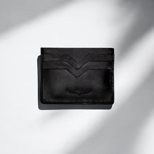 TLS V-Cut Cardholder 'Leather Black'